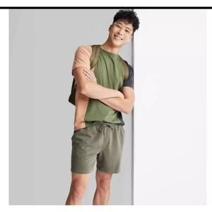 Original Use Men's Knit Shorts 6" - Olive Green XXL New